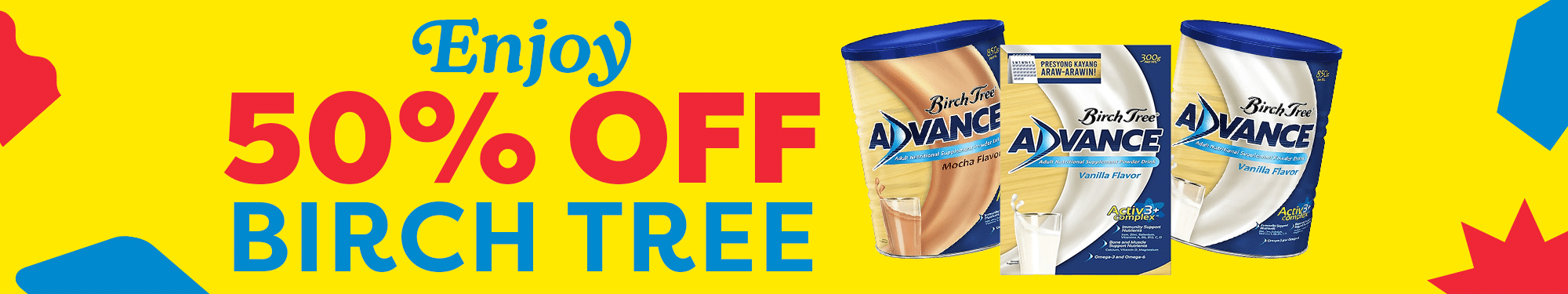 FOR BOOSTING &ndash; BIRCH TREE ADVANCE 50% OFF &ndash; BSB