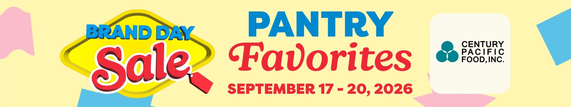 Re WMGD Memo &ndash; PANTRY FAVORITES &ndash; WEEKEND SALE (SEPT 17 &ndash; 20, 2026)_BSB_CENTURY
