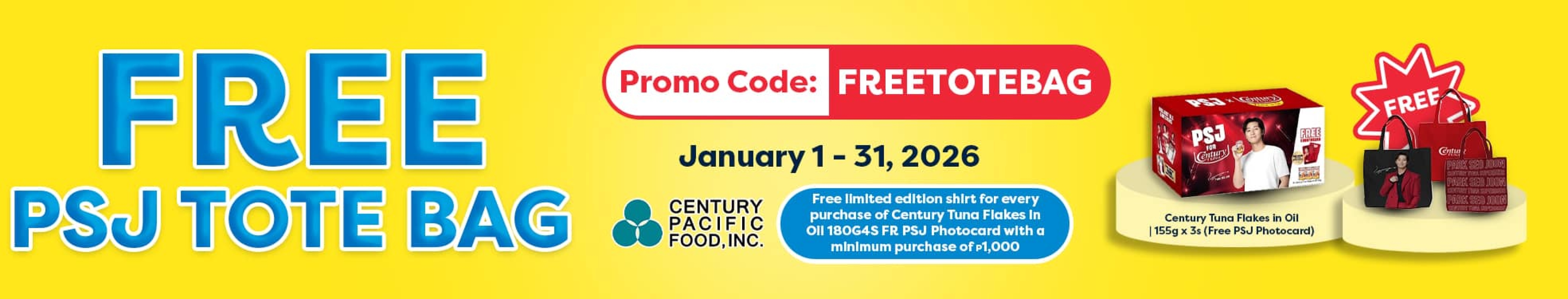 WMGD MEMO &ndash; GWP &ndash; FREE PSJ TOTE BAG (JAN 1 &ndash; 31, 2026) &ndash; BDSB