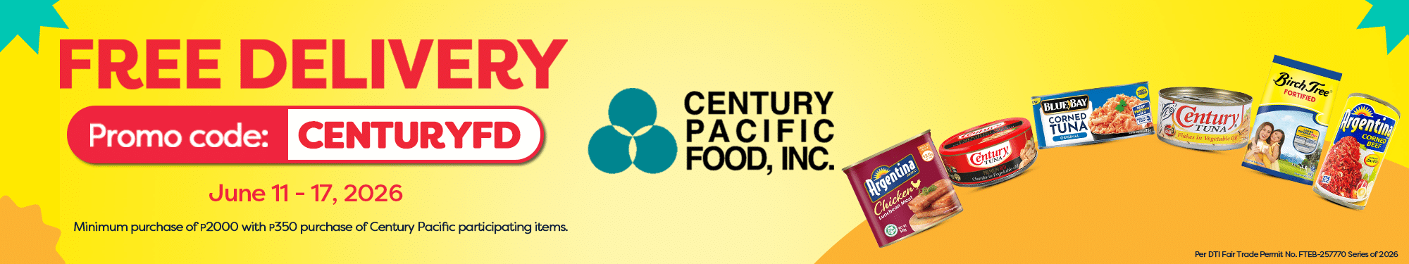 WMGD Memo &ndash; CENTURY Free Delivery (JUNE 11 &ndash; 17, 2026) &ndash; BSB