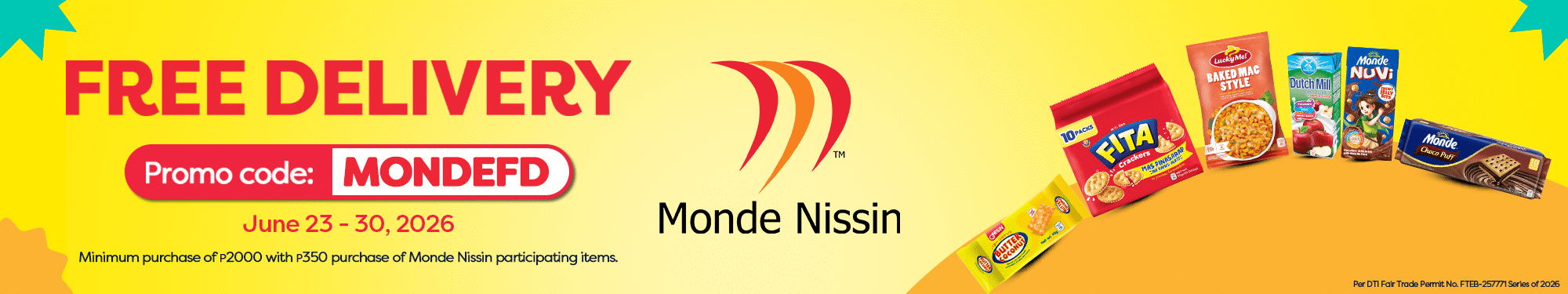 WMGD Memo – MONDE NISSIN Free Delivery (JUNE 23 – 30, 2026) – BSB