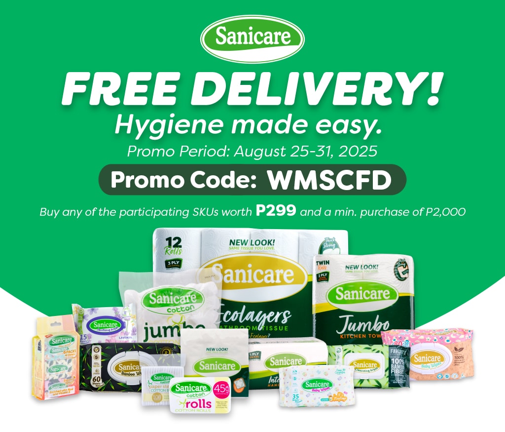 free delivery, free shipping, sanitary care, sanicare, tissue, wipes