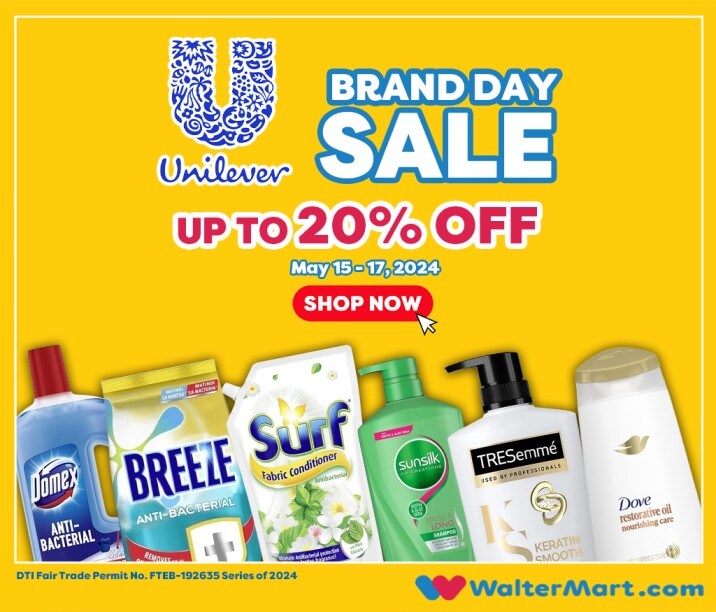Brand Day Sale, up to 20% off, Breeze, Surf, Sunsilk. Domex, Cleaning