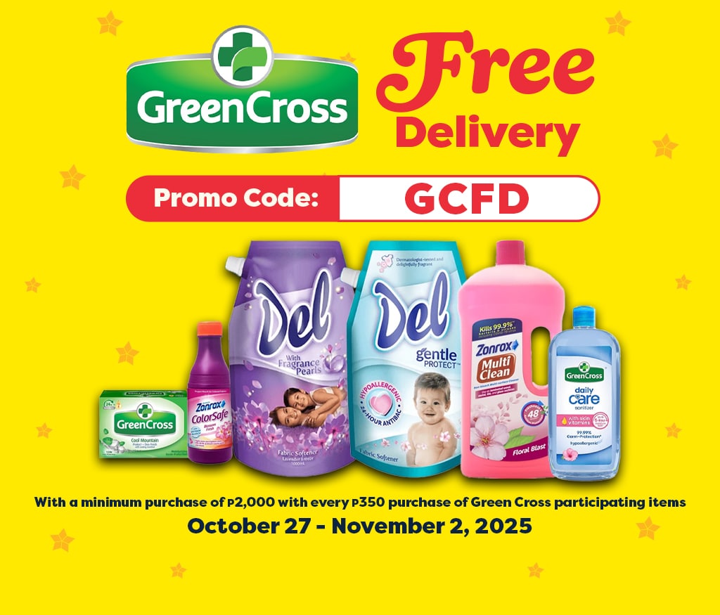 free delivery, free shipping, green cross