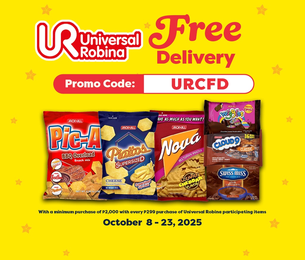 free delivery, free shipping, URC, UNIVERSAL ROBINA