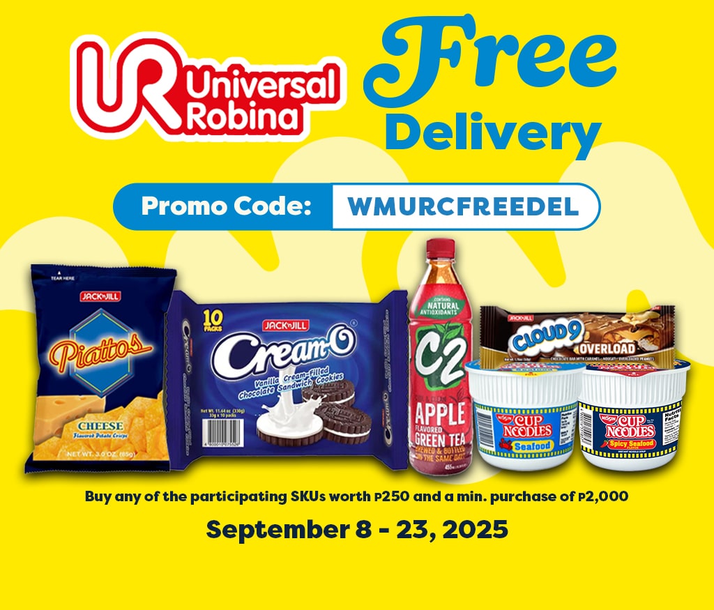 free delivery, free shipping, urc, universal robina
