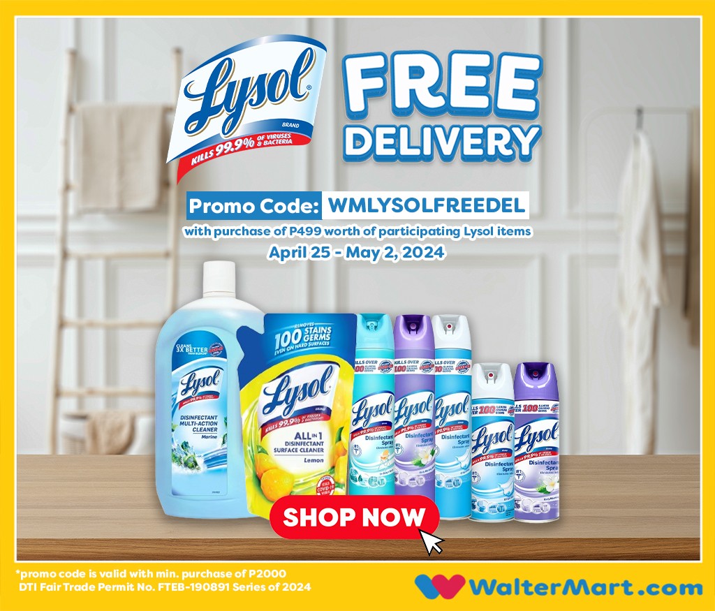 Free Delivery, Lysol Disinfectant Spray, Household