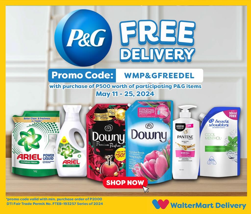 Free Delivery, Ariel, Downy, Laundry