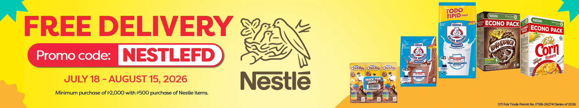 ADDENDUM V1 &ndash; WMGD Memo &ndash; NESTLE &ndash; FREE DELIVERY &ndash; JULY 18 &ndash; AUG 15, 2026 &ndash; BSB