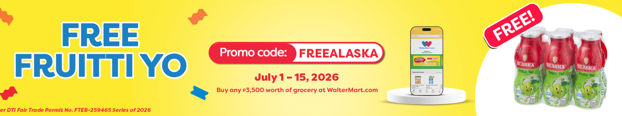 WMGD Memo &ndash; ALASKA &ndash; FRUITTI YO SAMPLING (JULY 1 &ndash; 15, 2026) &ndash; BSB