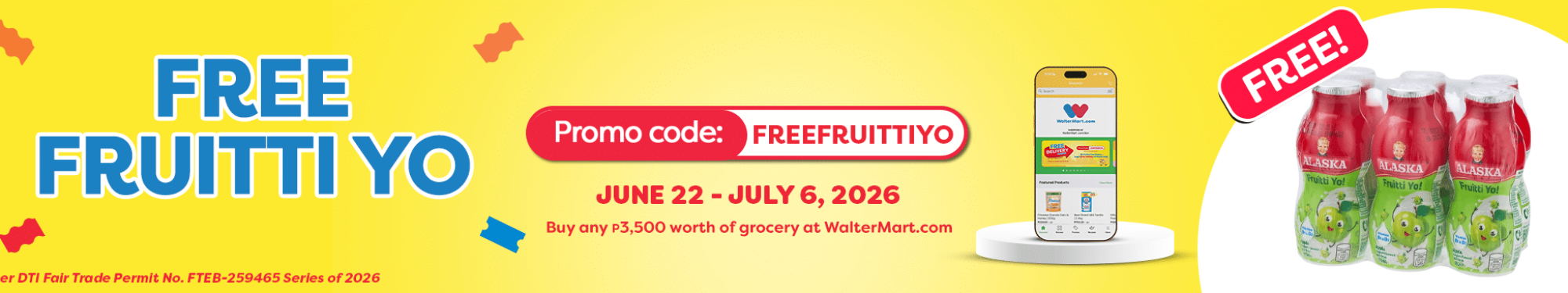 WMGD Memo &ndash; ALASKA &ndash; FRUITTI YO SAMPLING (JUNE 19 &ndash; JULY 6, 2026) &ndash; BSB