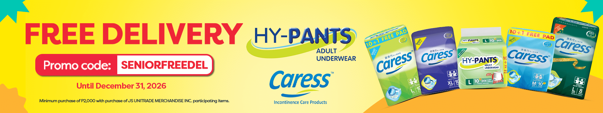 WMGD Memo &ndash; JS UNITRADE ADULT DIAPER Free Delivery (JANUARY 1 &ndash; DECEMBER 31, 2026) -BRANDSHOP